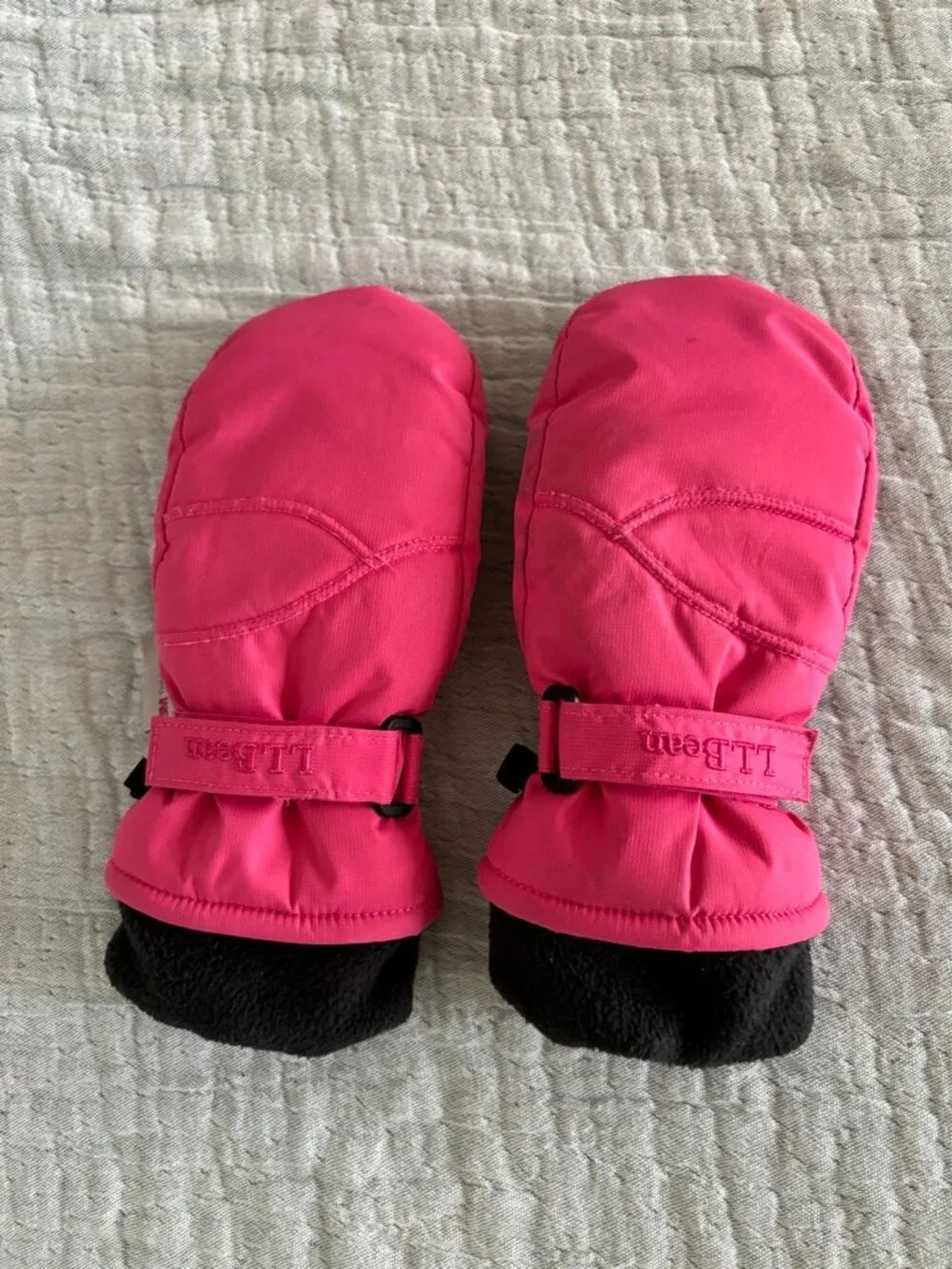 L.L. Bean Kids' Coldbuster Waterproof Mittens, Pink, Size S